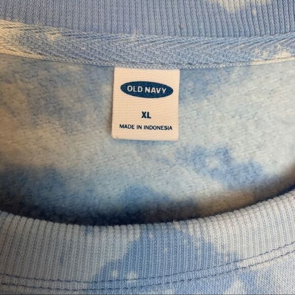 Old Navy Pullover Sweater Blue FUN Tie Dye size XL - Picture 4 of 7